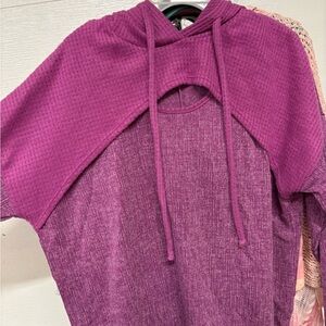 White Birch Purple Women's Sweater
